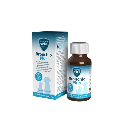 Marsavet Bronchio Plus dråper 100 ml for hunder og katter